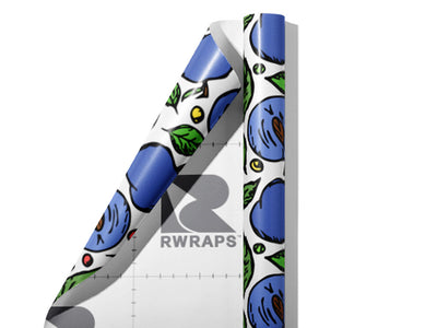Bite-Sized Bluebyrd Fruit Wrap Film Sheets~Rwraps Series 914 Bite-Sized Bluebyrd Fruit Scrolled Sheet~3