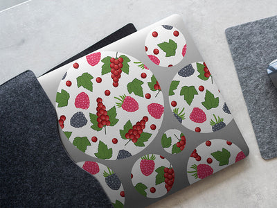 bite sized fruit DIY Laptop Stickers