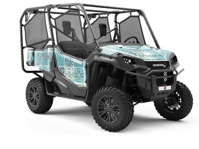 Biting Ice Tile Utility Vehicle Vinyl Wrap