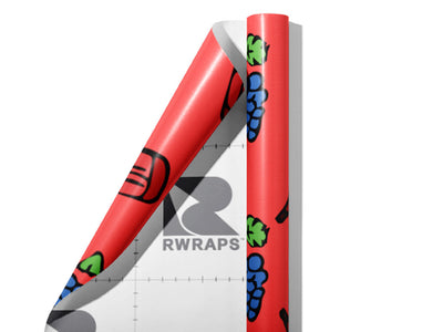 Bitter Red Alcohol Wrap Film Sheets~Rwraps Series 914 Bitter Red Alcohol Scrolled Sheet~3
