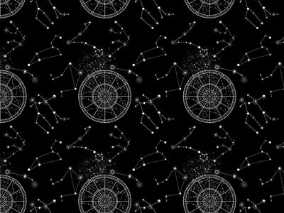 Black Aeons Astrology Vinyl Wrap Pattern~Rwraps Series 914 Digitally Printed Vinyl Wrap~0