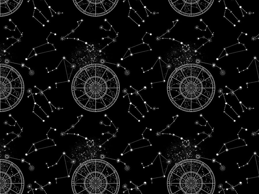 Black Aeons Astrology Vinyl Wrap Pattern~Rwraps Series 914 Digitally Printed Vinyl Wrap~0