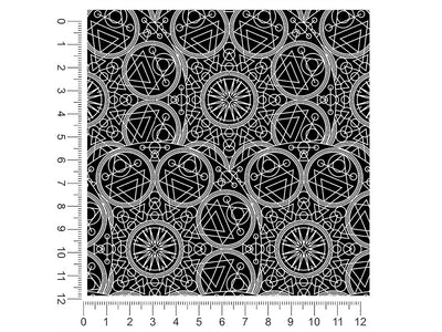 black alchemy mandala 1ft x 1ft Craft Sheets