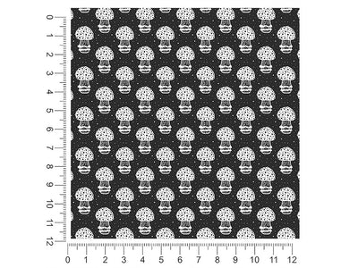black amanita mushroom 1ft x 1ft Craft Sheets