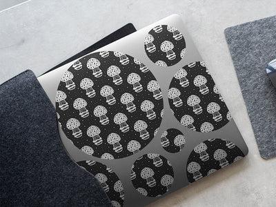 black amanita mushroom DIY Laptop Stickers