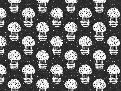 Black Amanita Mushroom Vinyl Wrap Pattern~Rwraps Series 914 Digitally Printed Vinyl Wrap~0