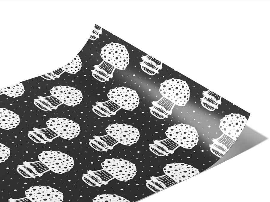 Black Amanita Mushroom Vinyl Wraps~Rwraps Series 914 Digitally Printed Vinyl Wrap~0