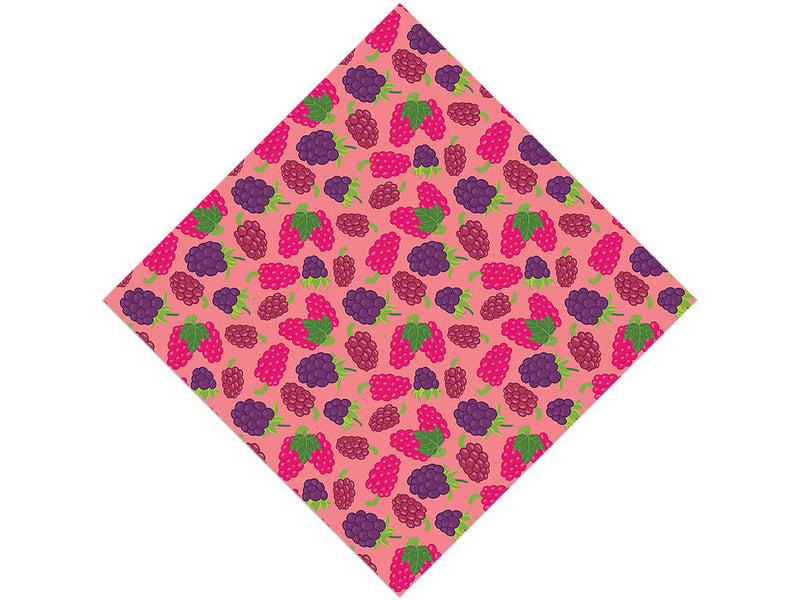 Black and Raspy Fruit Vinyl Wrap Pattern