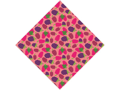Black and Raspy Fruit Vinyl Wrap Pattern