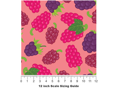 Black and Raspy Fruit Vinyl Film Pattern Size 12 inch Scale~Rwraps Black and Raspy Fruit Sizing Chart~2