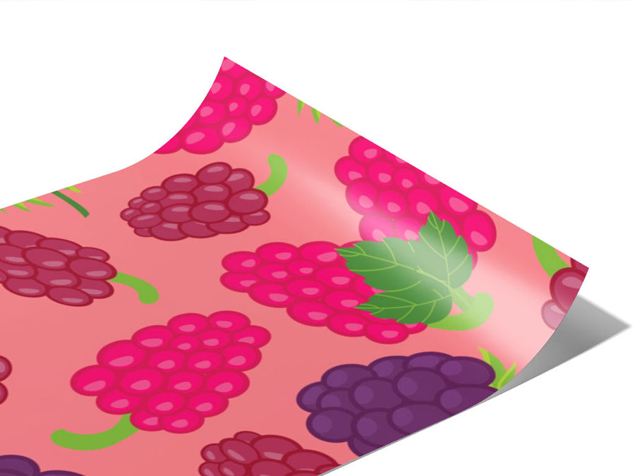 Black and Raspy Fruit Vinyl Wraps~Rwraps Series 914 Digitally Printed Vinyl Wrap~0