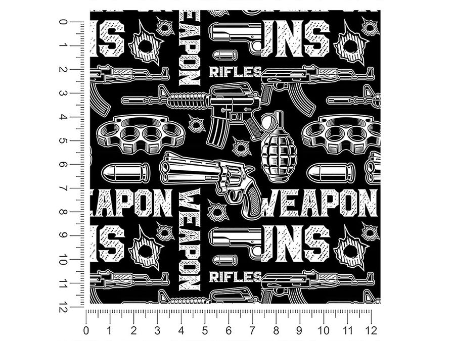 black arsenal weapon 1ft x 1ft Craft Sheets