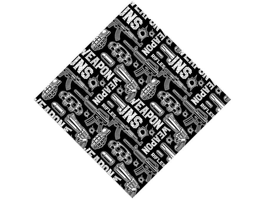 Black Arsenal Weapon Vinyl Wrap Pattern