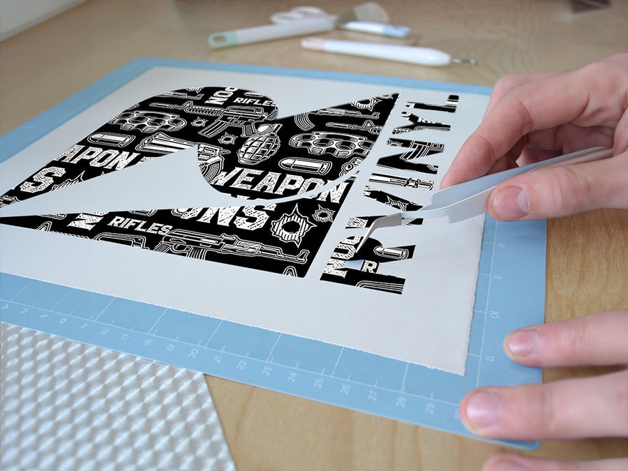black arsenal weapon Easy Weed Craft Vinyl