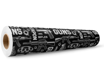 Black Arsenal Weapon Wrap Film Wholesale Roll~Rwraps Series 914 Digitally Printed Vinyl Roll~5