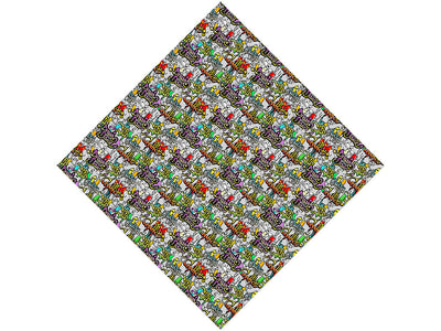 Black Book Graffiti Vinyl Wrap Pattern