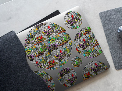 black book graffiti DIY Laptop Stickers