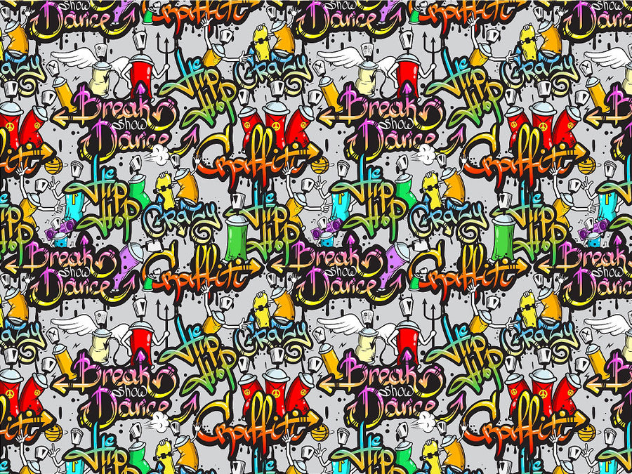 Black Book Graffiti Vinyl Wrap Pattern~Rwraps Series 914 Digitally Printed Vinyl Wrap~0