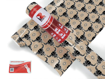 black buffalo skull and bones Craft Vinyl Roll