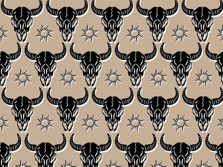 Black Buffalo Halloween Vinyl Wrap Pattern~Rwraps Series 914 Digitally Printed Vinyl Wrap~0