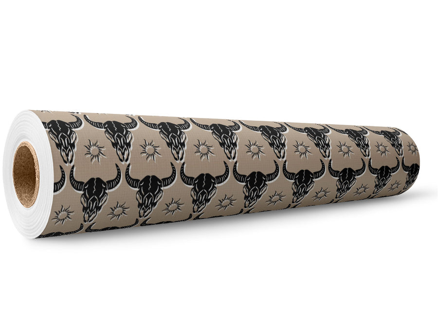 Black Buffalo Halloween Wrap Film Wholesale Roll~Rwraps Series 914 Digitally Printed Vinyl Roll~5