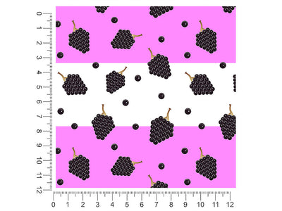 black cascade fruit 1ft x 1ft Craft Sheets