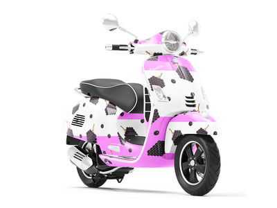 Black Cascade Fruit Vespa Scooter Wrap Film