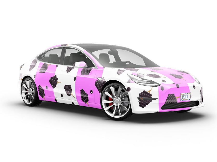 Black Cascade Fruit Vehicle Vinyl Wrap