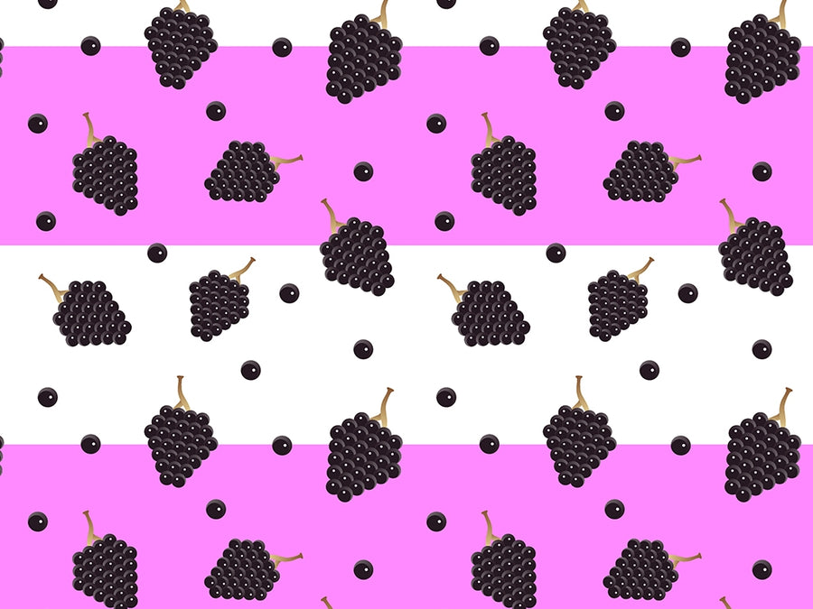 Black Cascade Fruit Vinyl Wrap Pattern~Rwraps Series 914 Digitally Printed Vinyl Wrap~0