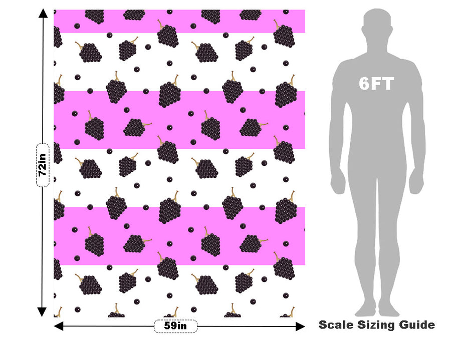 Black Cascade Fruit Vehicle Wrap Scale~Rwraps Series 914 Black Cascade Fruit Measurements~1