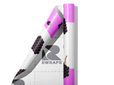 Black Cascade Fruit Wrap Film Sheets~Rwraps Series 914 Black Cascade Fruit Scrolled Sheet~3