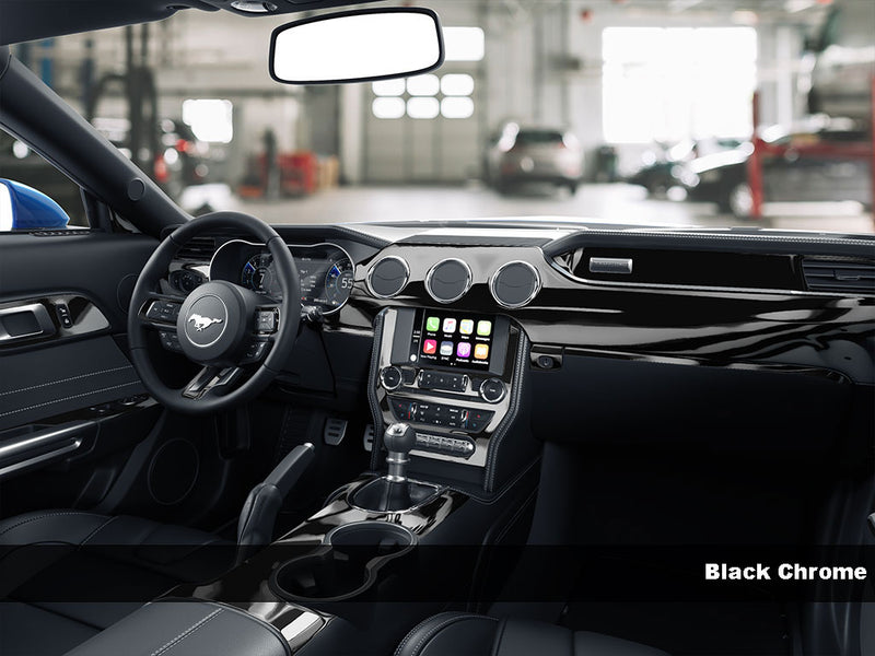 Black Chrome Dash Trim Kit Finish