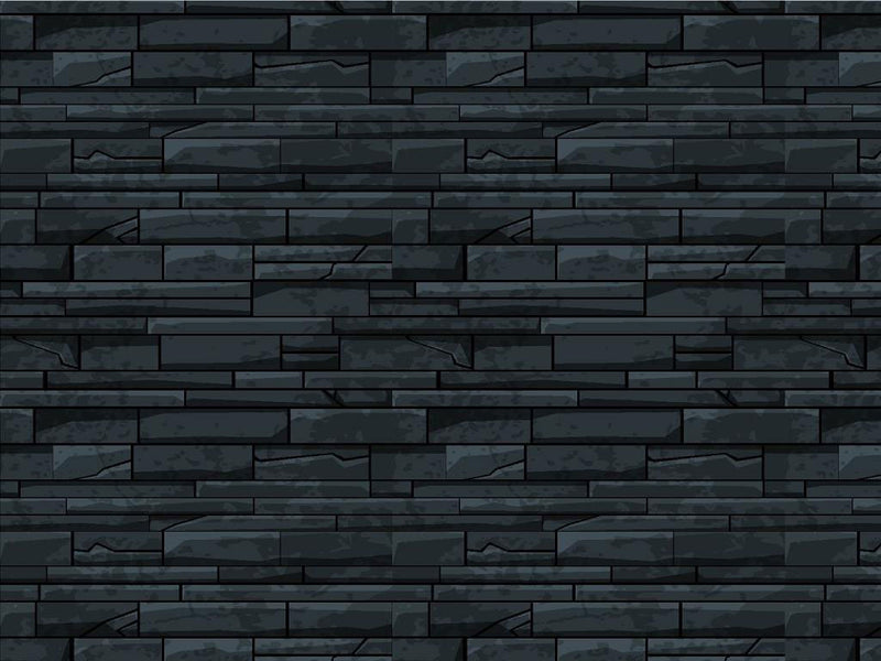 Black Coral Brick Vinyl Wrap Pattern~Rwraps Series 914 Digitally Printed Vinyl Wrap~0