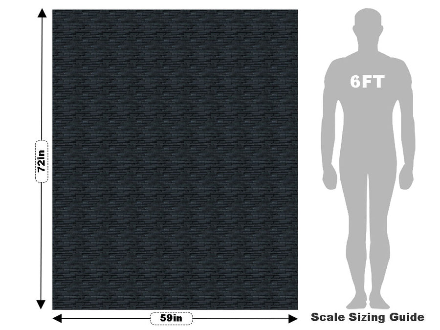 Black Coral Brick Vehicle Wrap Scale~Rwraps Series 914 Black Coral Brick Measurements~2