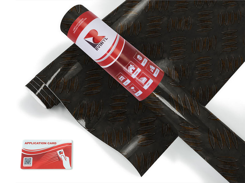 black corrosion diamond plate Craft Vinyl Roll