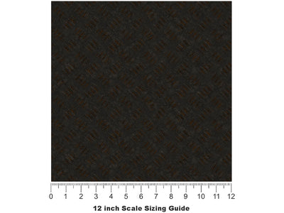 Black Corrosion Diamond Plate Vinyl Film Pattern Size 12 inch Scale~Rwraps Black Corrosion Sizing Chart~2