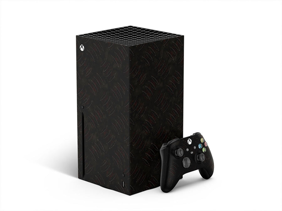 black corrosion diamond plate XBOX DIY Decal