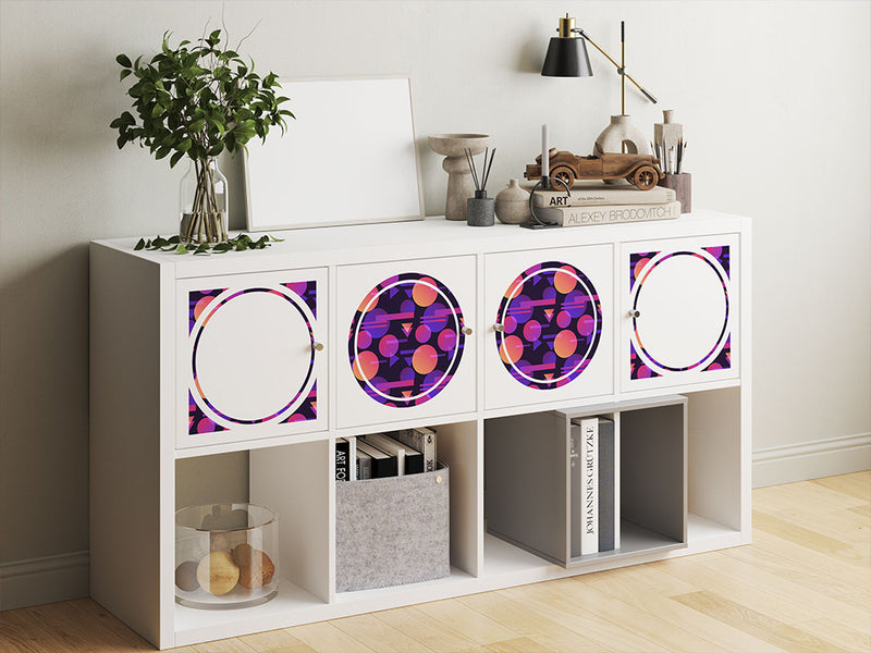 black cosmopolitan abstract geometric DIY Furniture Stickers