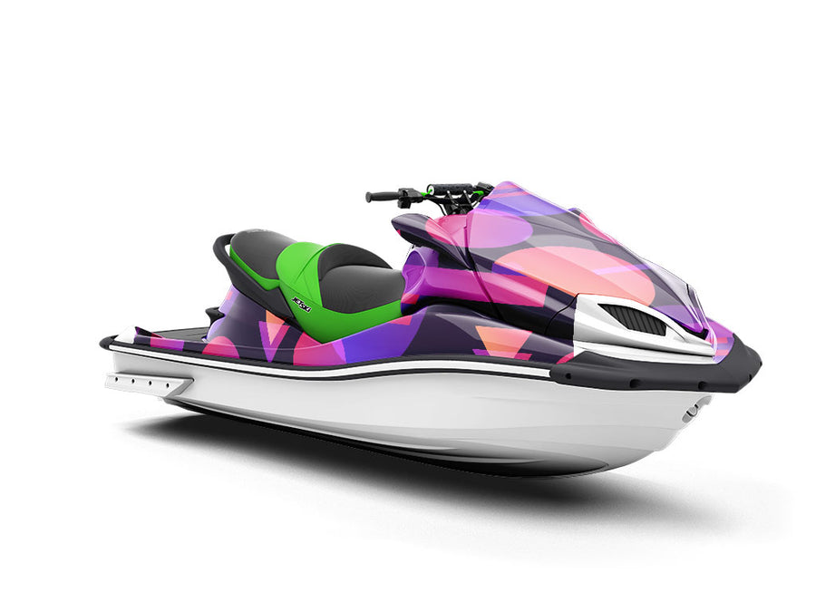 Black Cosmopolitan Abstract Jet Ski Vinyl Customized Wrap