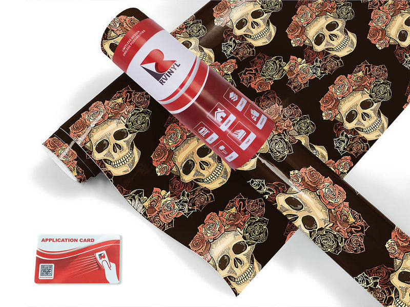 black crown skull and bones Craft Vinyl Roll