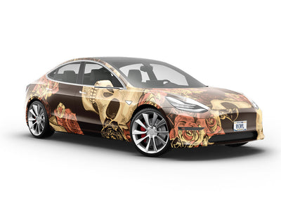 Black Crown Halloween Vehicle Vinyl Wrap