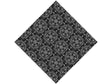 Black Cylindrical Mandala Vinyl Wrap Pattern