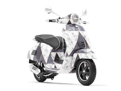 Black Diamond Tile Vespa Scooter Wrap Film