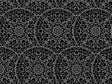 Black Geometric Mandala Vinyl Wrap Pattern~Rwraps Series 914 Digitally Printed Vinyl Wrap~0