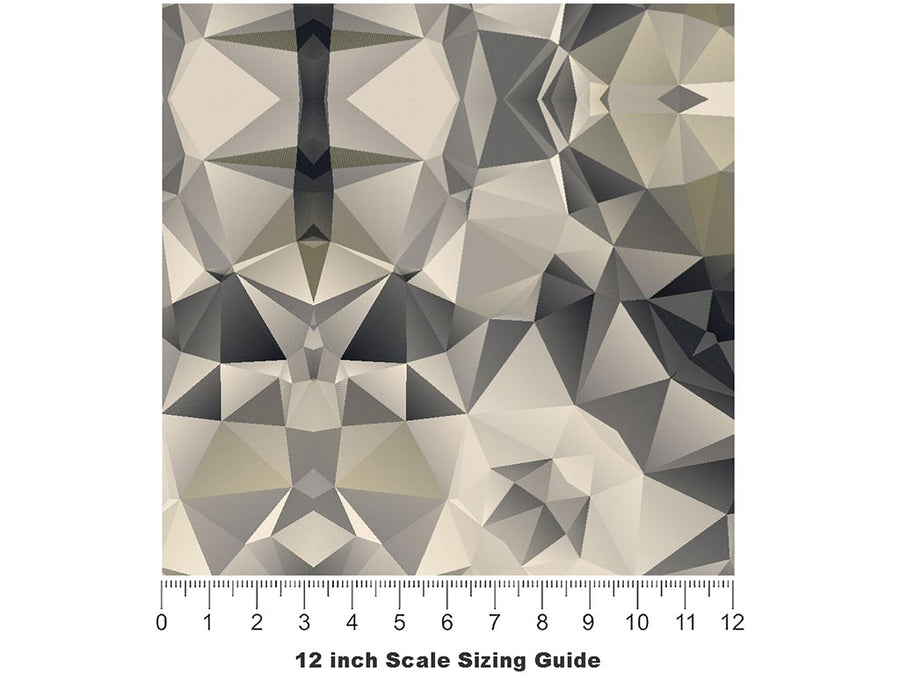Black Heart Tile Vinyl Film Pattern Size 12 inch Scale~Rwraps Black Heart Tile Sizing Chart~3