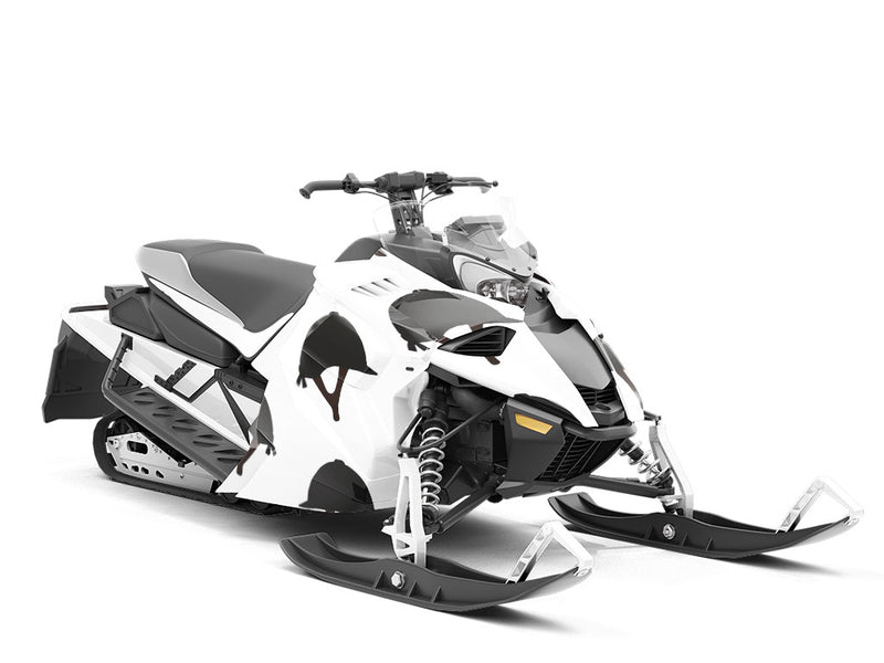 Black Helmet Sport Custom Wrapped Snowmobile