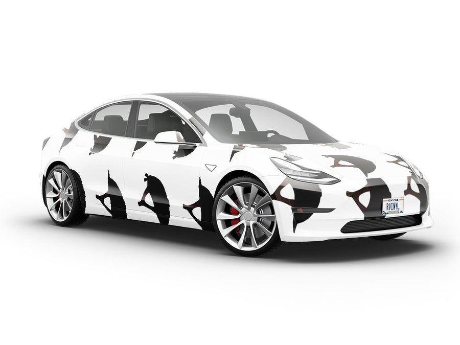 Black Helmet Sport Vehicle Vinyl Wrap