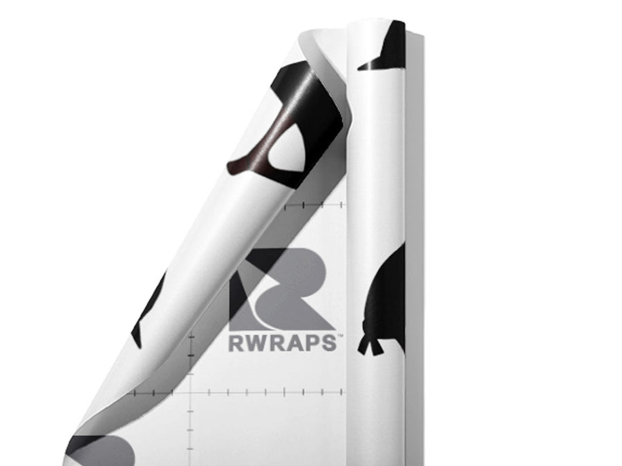Black Helmet Sport Wrap Film Sheets~Rwraps Series 914 Black Helmet Sport Scrolled Sheet~3