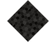 Black Hexagonal Tile Vinyl Wrap Pattern