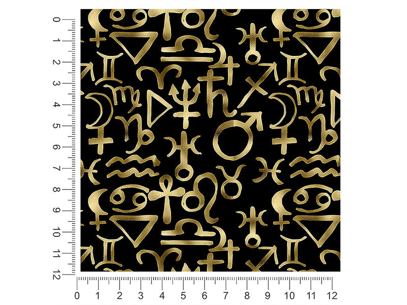 black horoscopes astrology 1ft x 1ft Craft Sheets